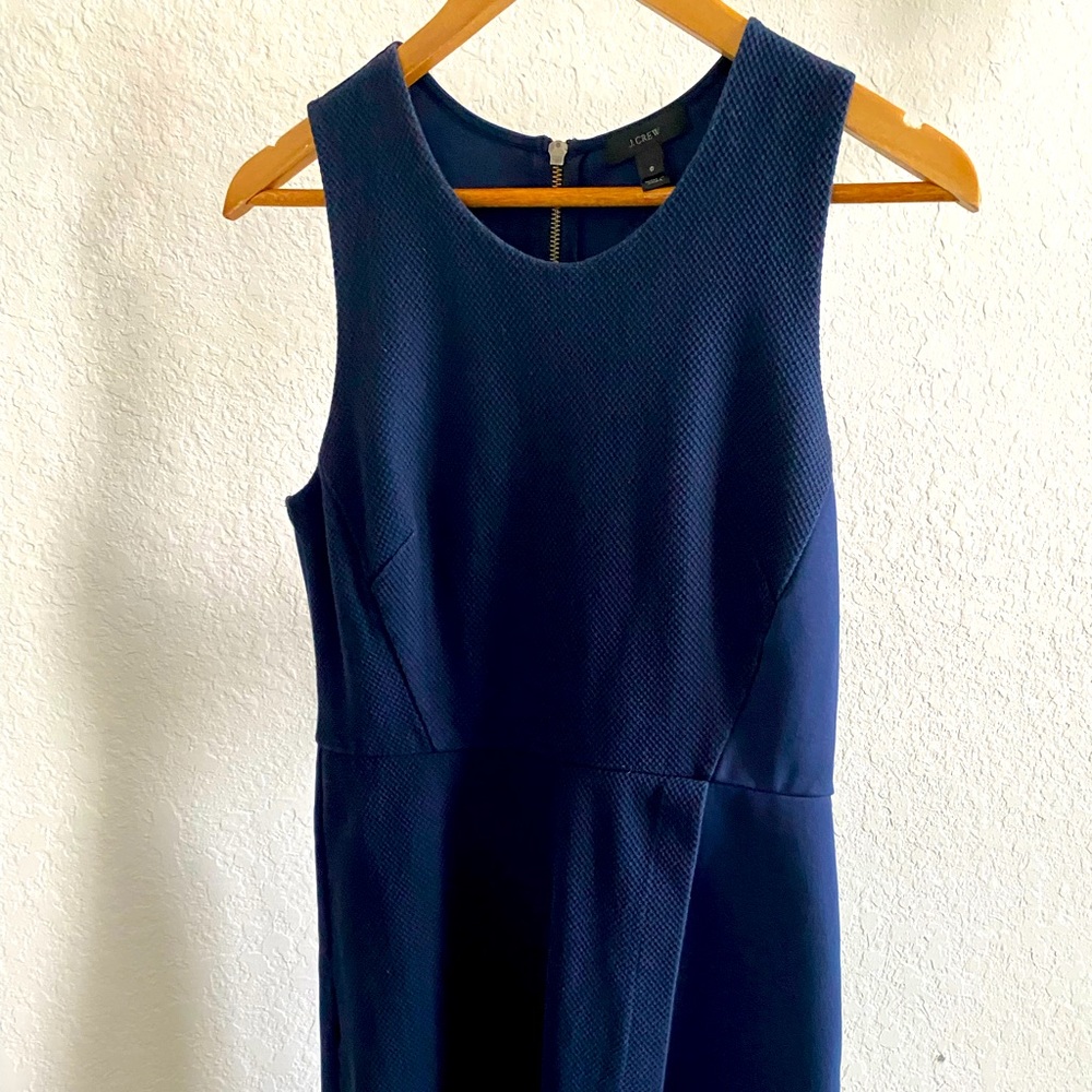 J Crew Mesh Wrap Dress In Navy C1949  Sz 6